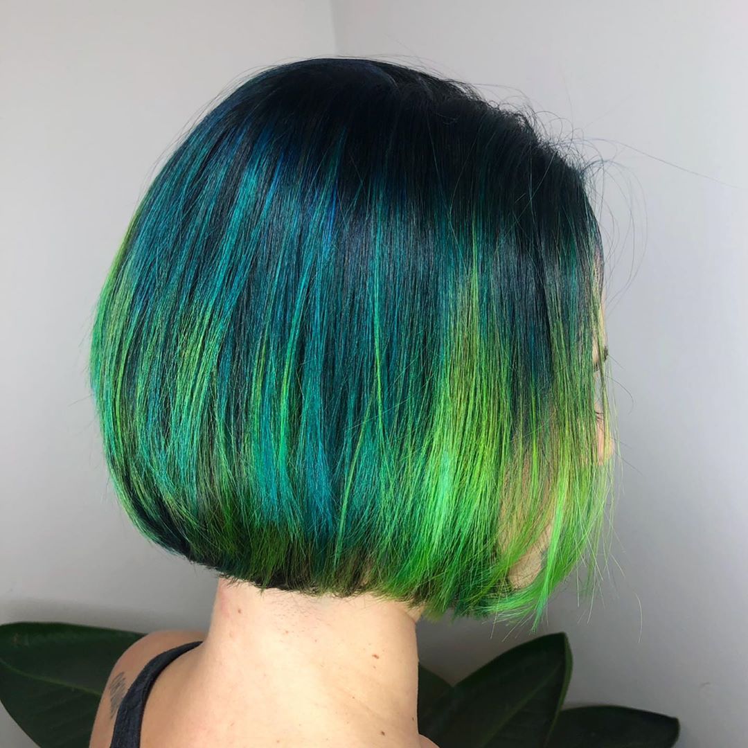 Light to Dark Green Hair Colors – 49 Ideas to See (Photos)