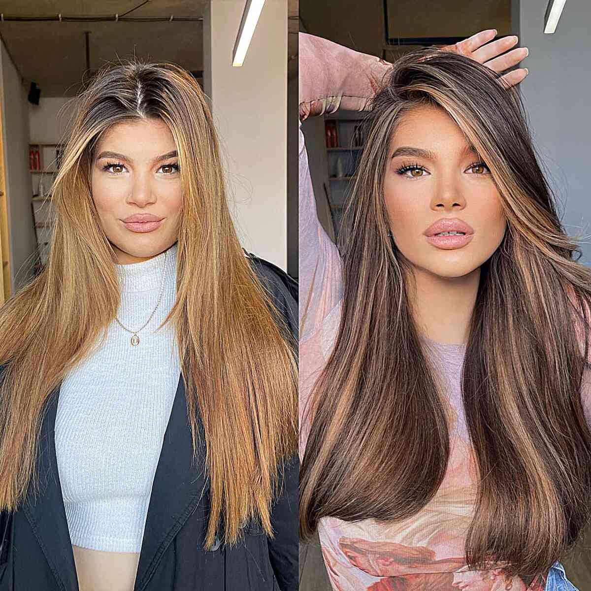 64 Stunning Brown Hair with Highlights Ideas for 2025