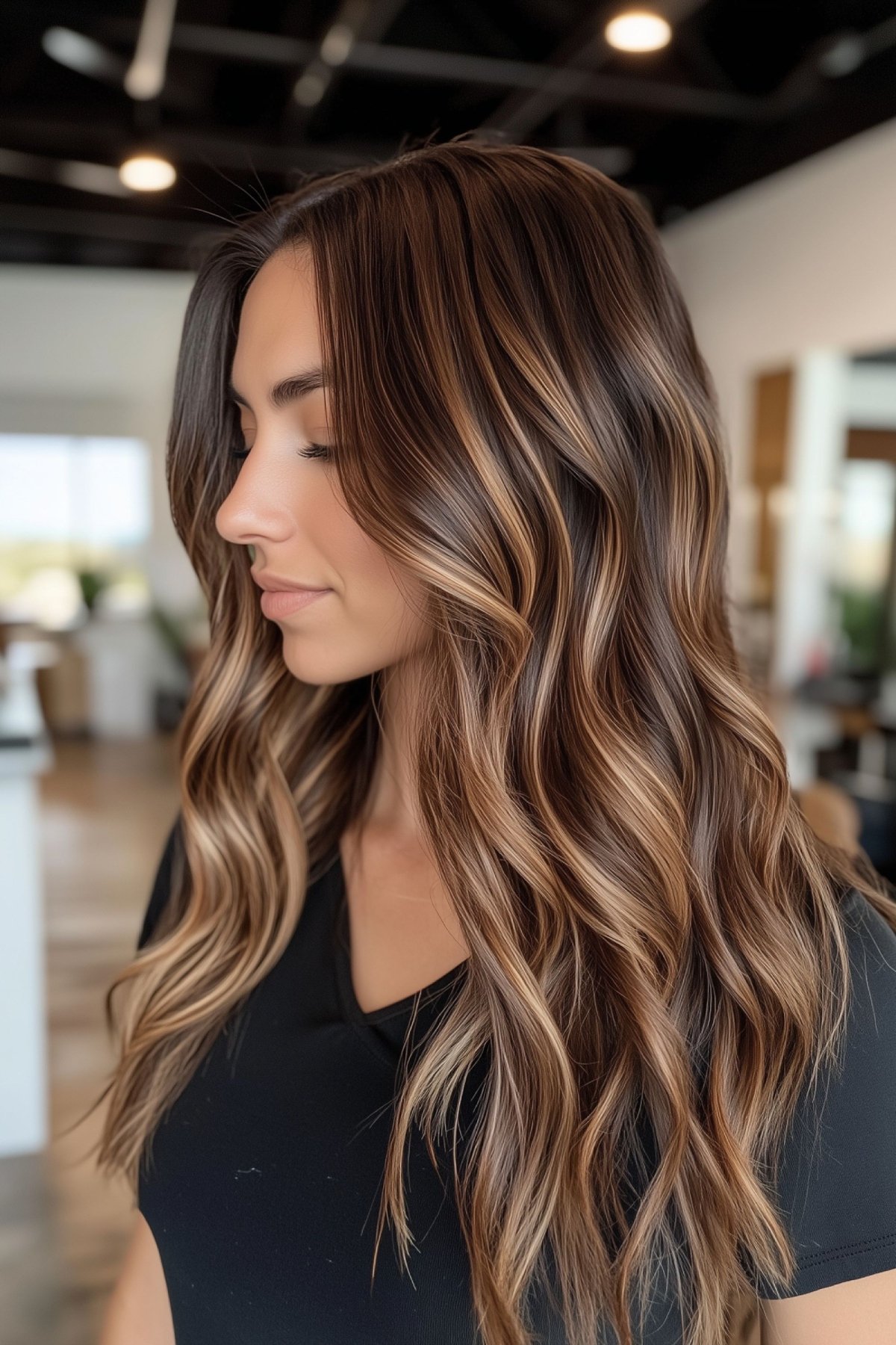 53 Lovely Dark Brown Hair with Highlights for 2025