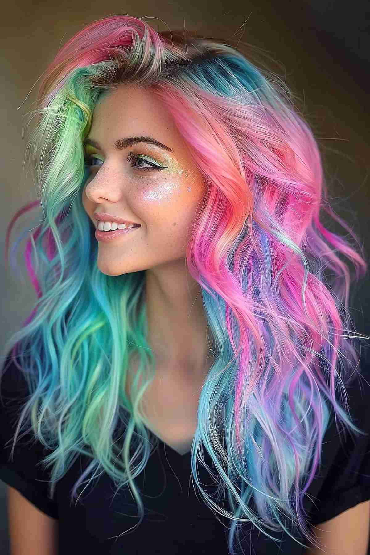 82 Photos of Rainbow Hair Ideas to Consider for 2025