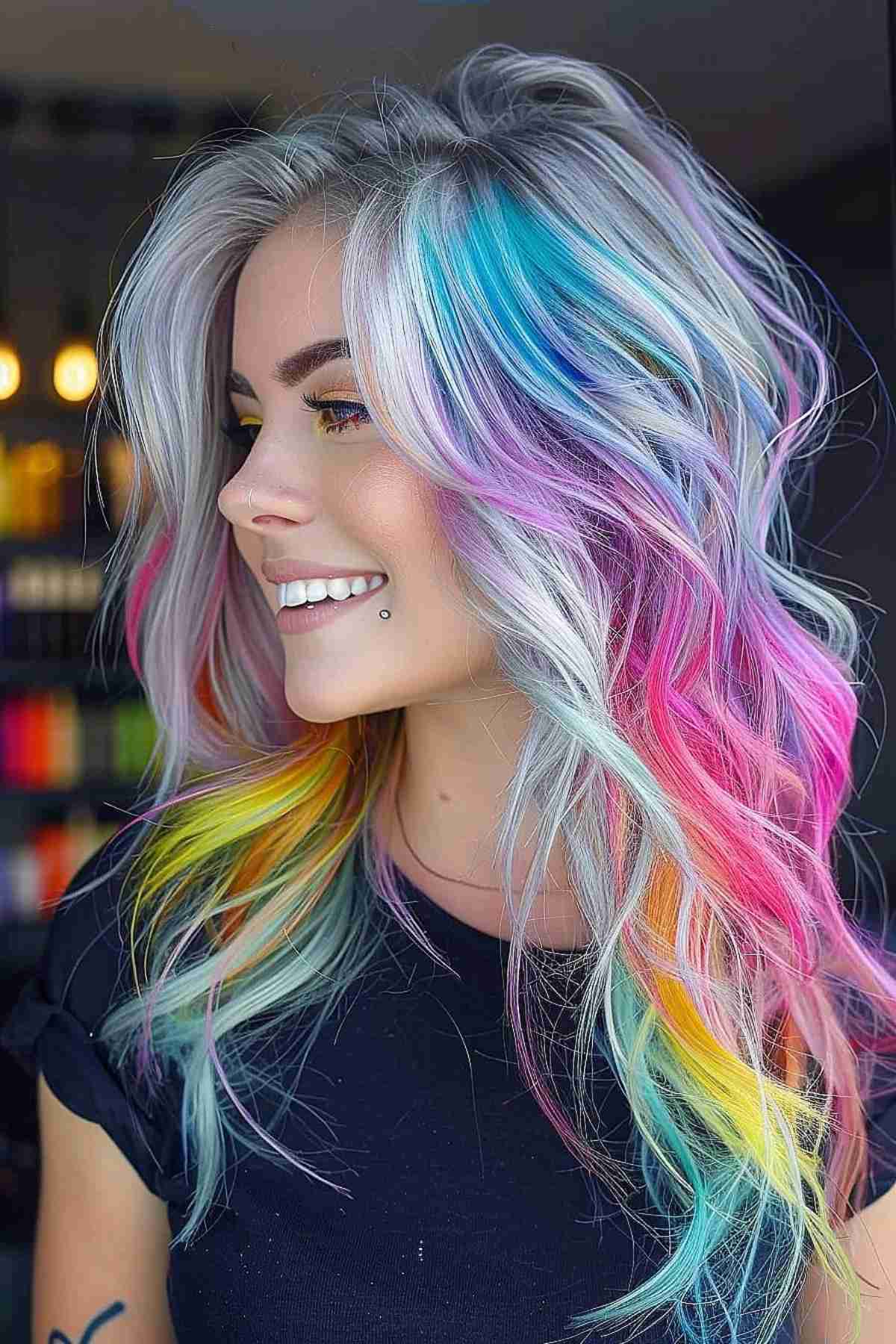 82 Photos of Rainbow Hair Ideas to Consider for 2025