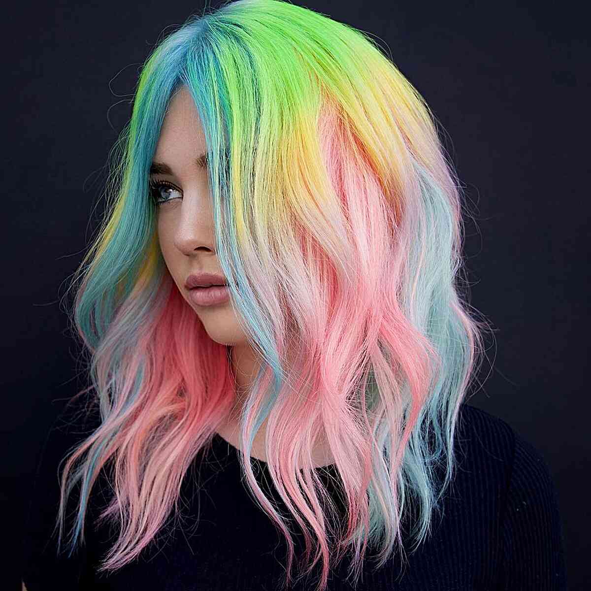 82 Photos of Rainbow Hair Ideas to Consider for 2025