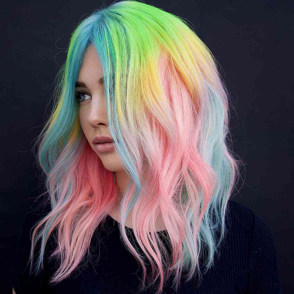 82 Photos of Rainbow Hair Ideas to Consider for 2025