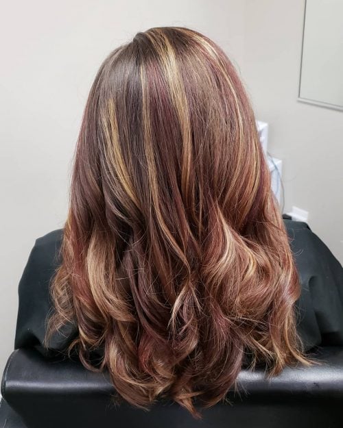 25 Hottest Brown Hair with Red Highlights