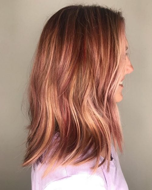 25 Hottest Brown Hair with Red Highlights