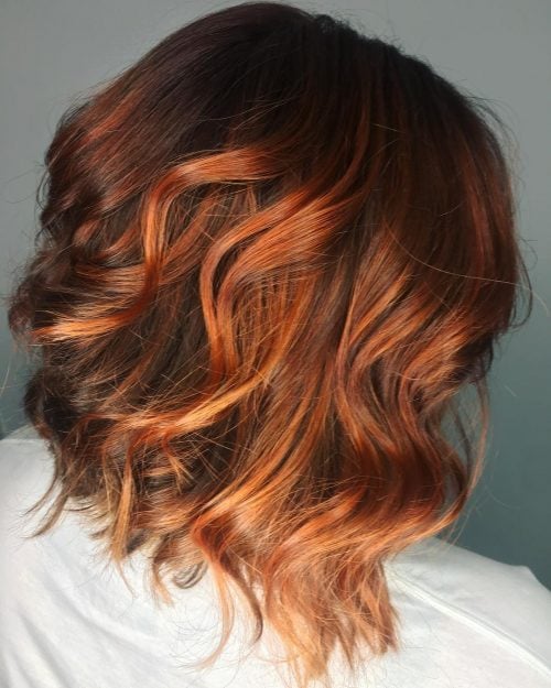 25 Hottest Brown Hair with Red Highlights
