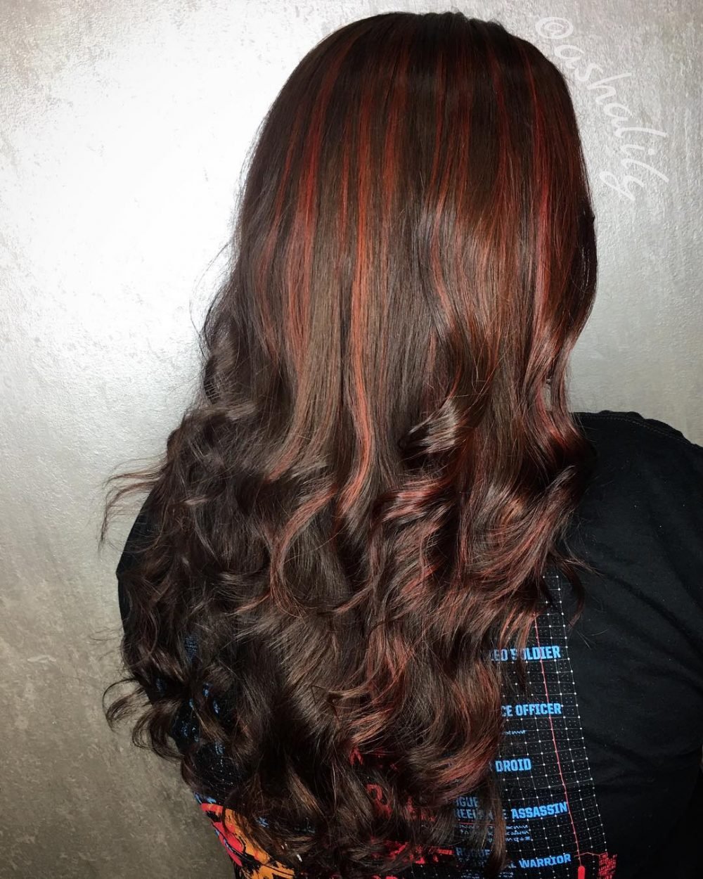 25 Hottest Brown Hair with Red Highlights