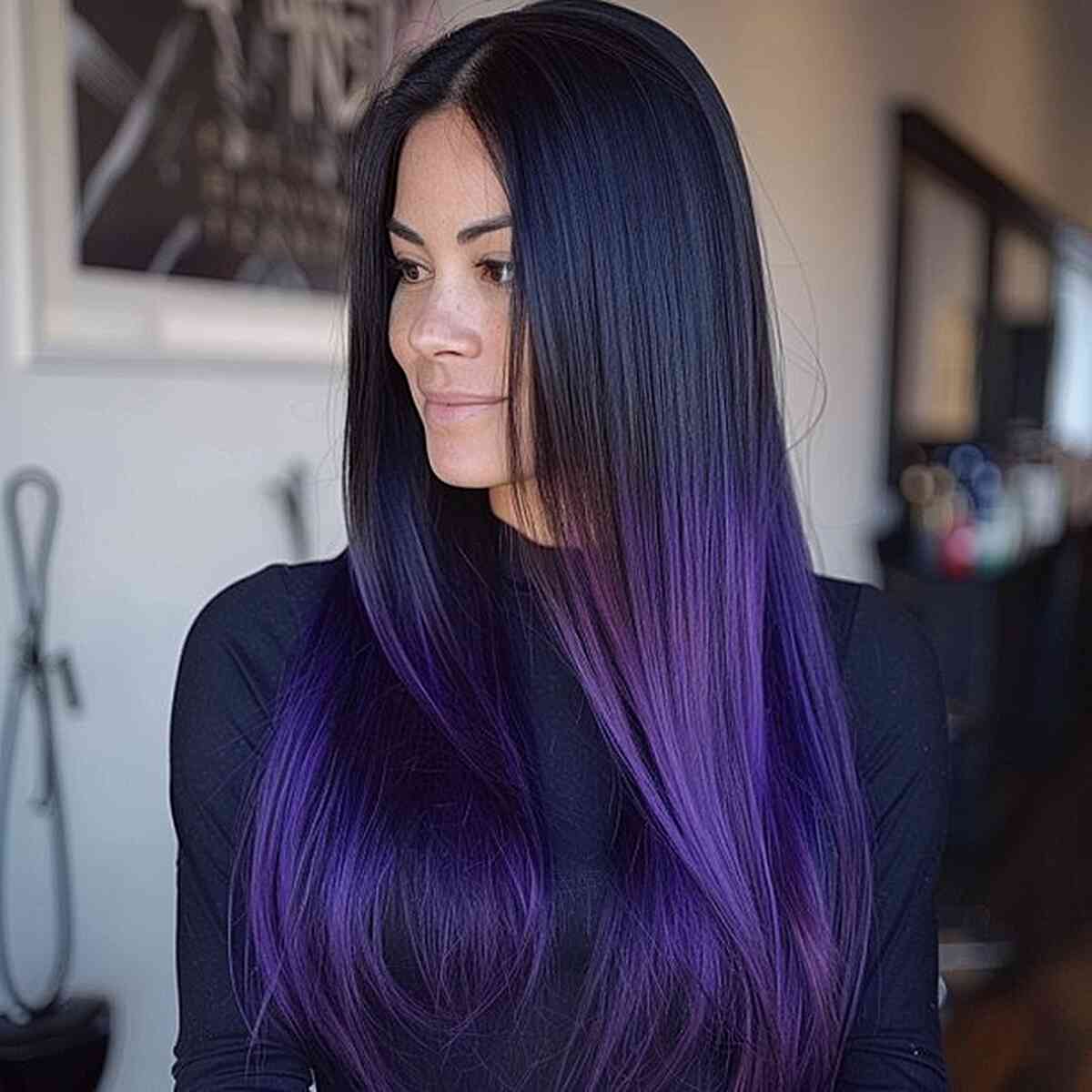 These 24 Black Ombre Hair Colors are Tending in 2025