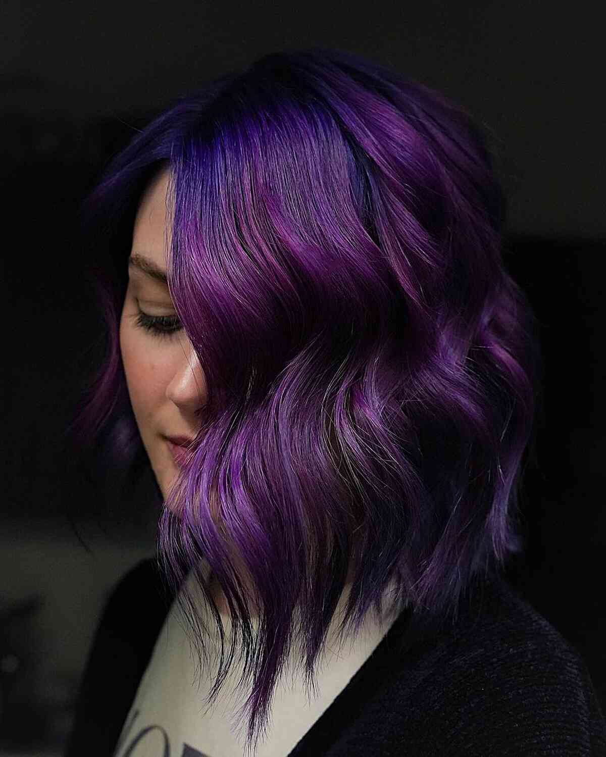 Midnight Purple Is The Hair Color You Can’t Miss In 2025