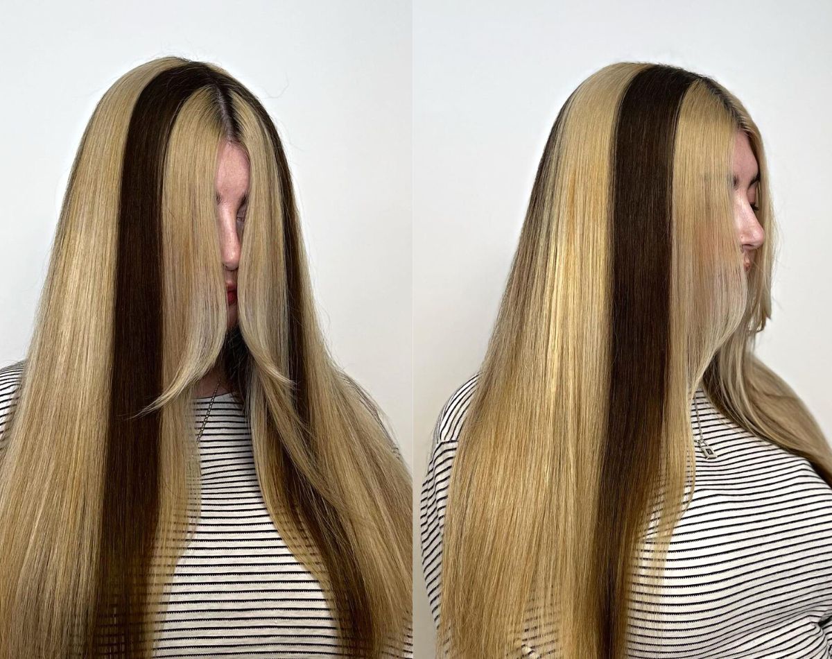 28 Skunk Stripe Hair Ideas to Try This Trend Yourself