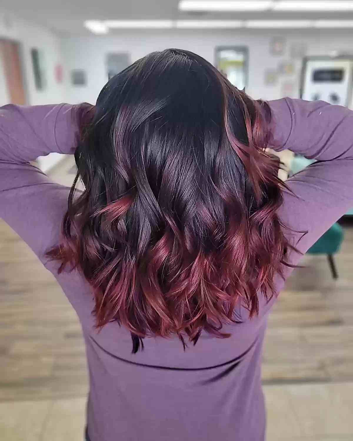 25 Burgundy Balayage Hair Color Ideas for a Cool Reddish Hue