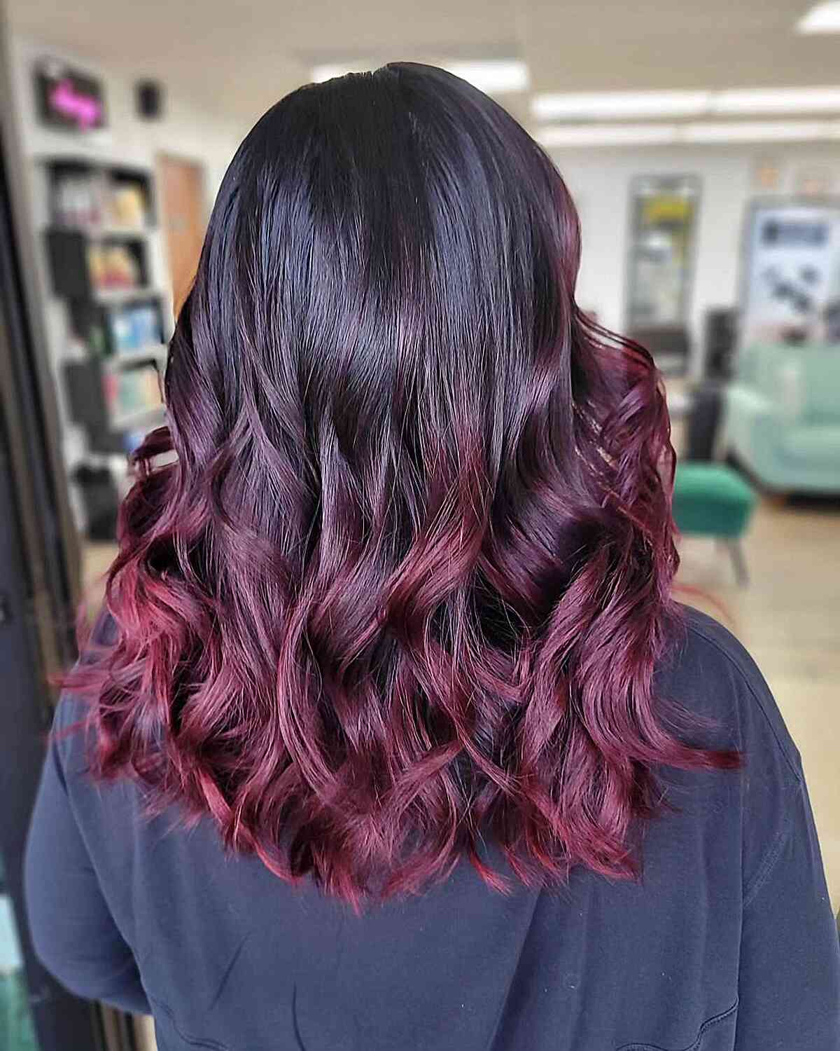 25 Burgundy Balayage Hair Color Ideas for a Cool Reddish Hue