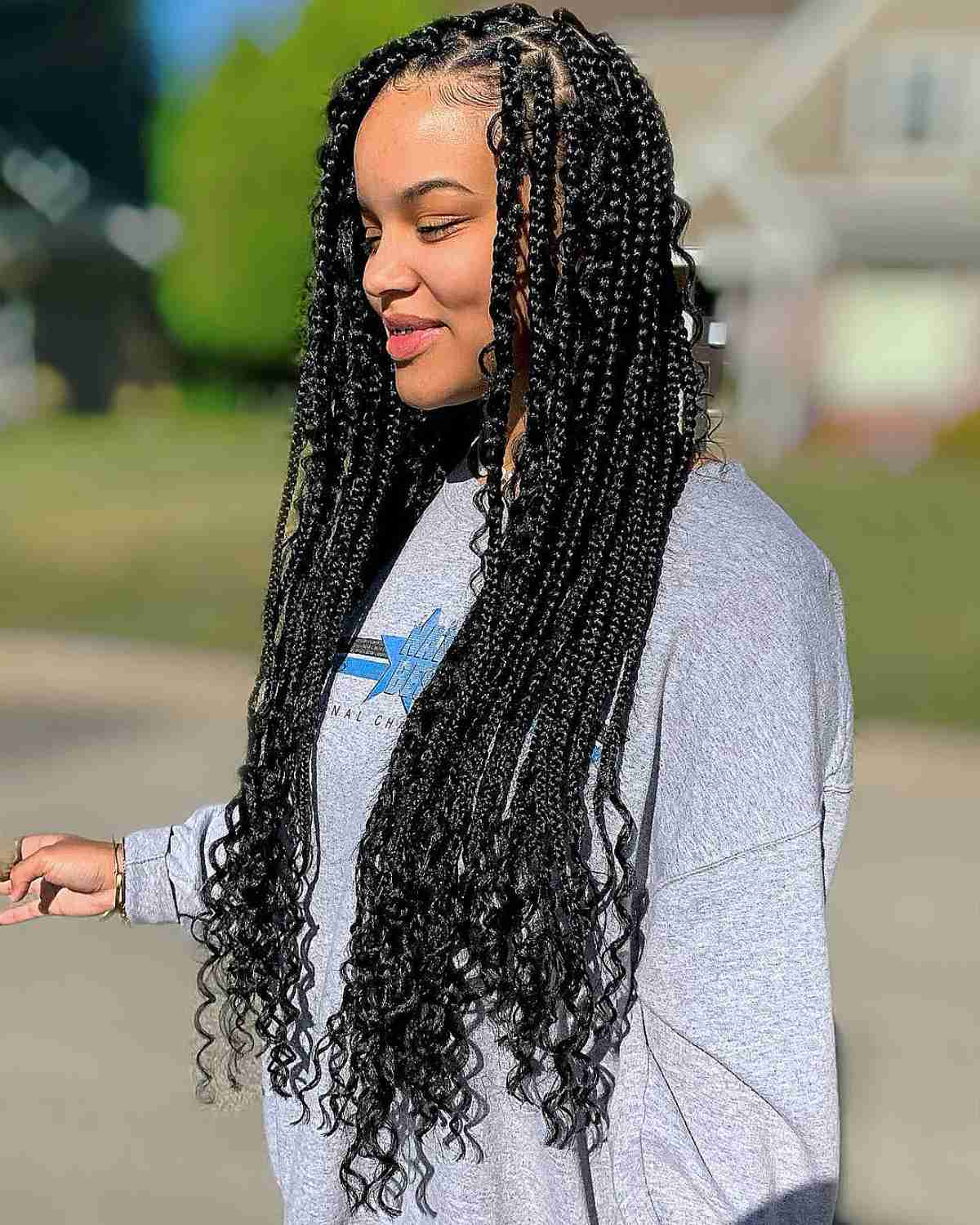 Boho Knotless Braids Are Hot Right Now &#8211; Here Are 25 Perfect Ideas