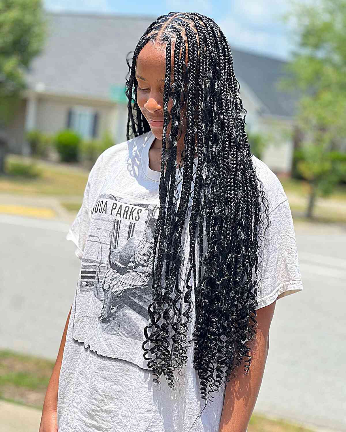 Boho Knotless Braids Are Hot Right Now &#8211; Here Are 25 Perfect Ideas