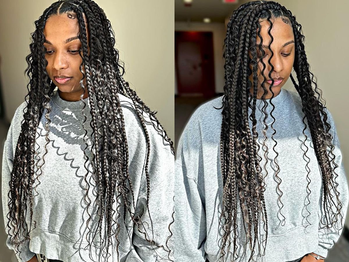 Boho Knotless Braids Are Hot Right Now &#8211; Here Are 25 Perfect Ideas