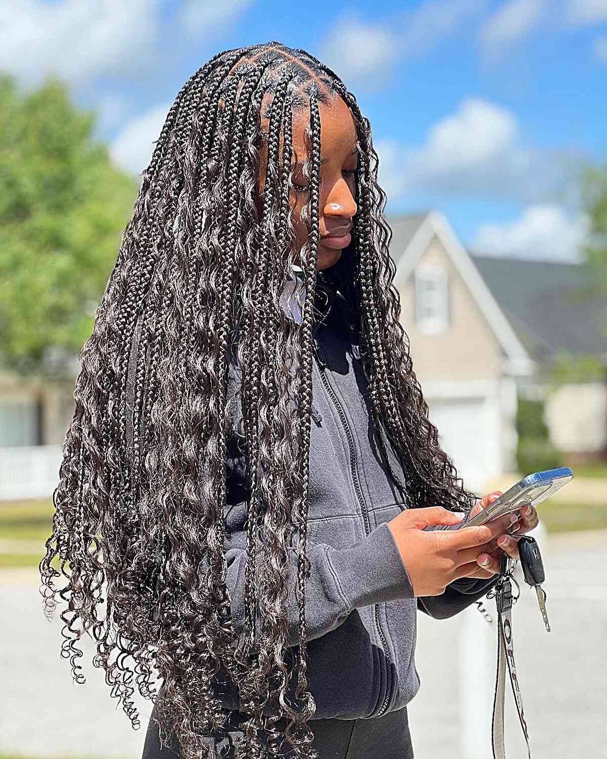 Boho Knotless Braids Are Hot Right Now &#8211; Here Are 25 Perfect Ideas