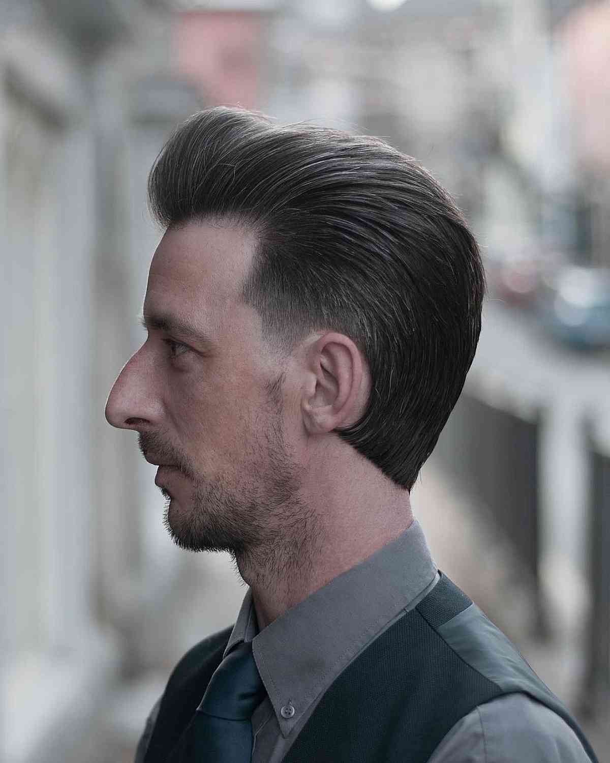 34 Awesome Slicked Back Hairstyles for Stylish Guys