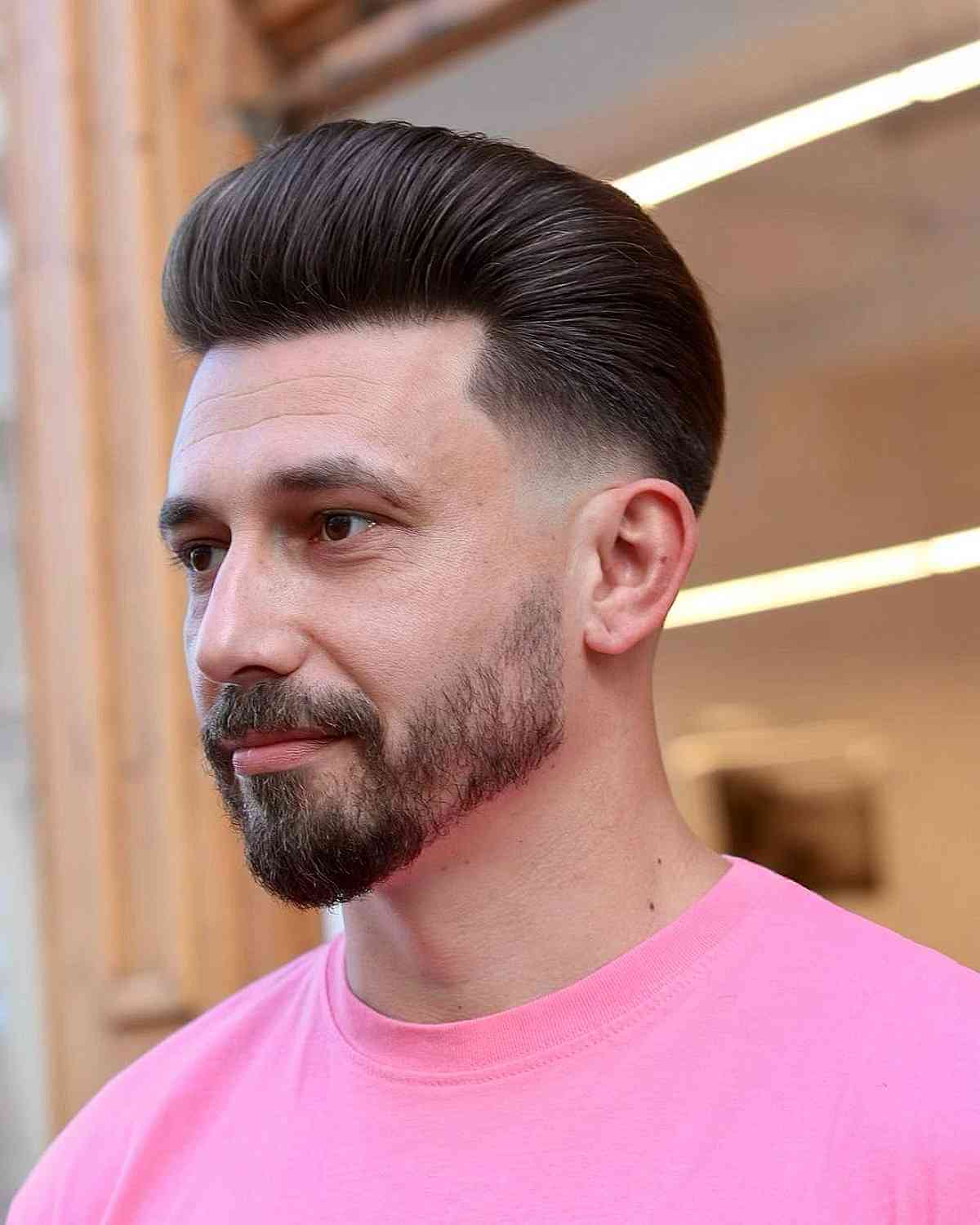 24 Best Pompadour Fade Haircuts for Men in 2025