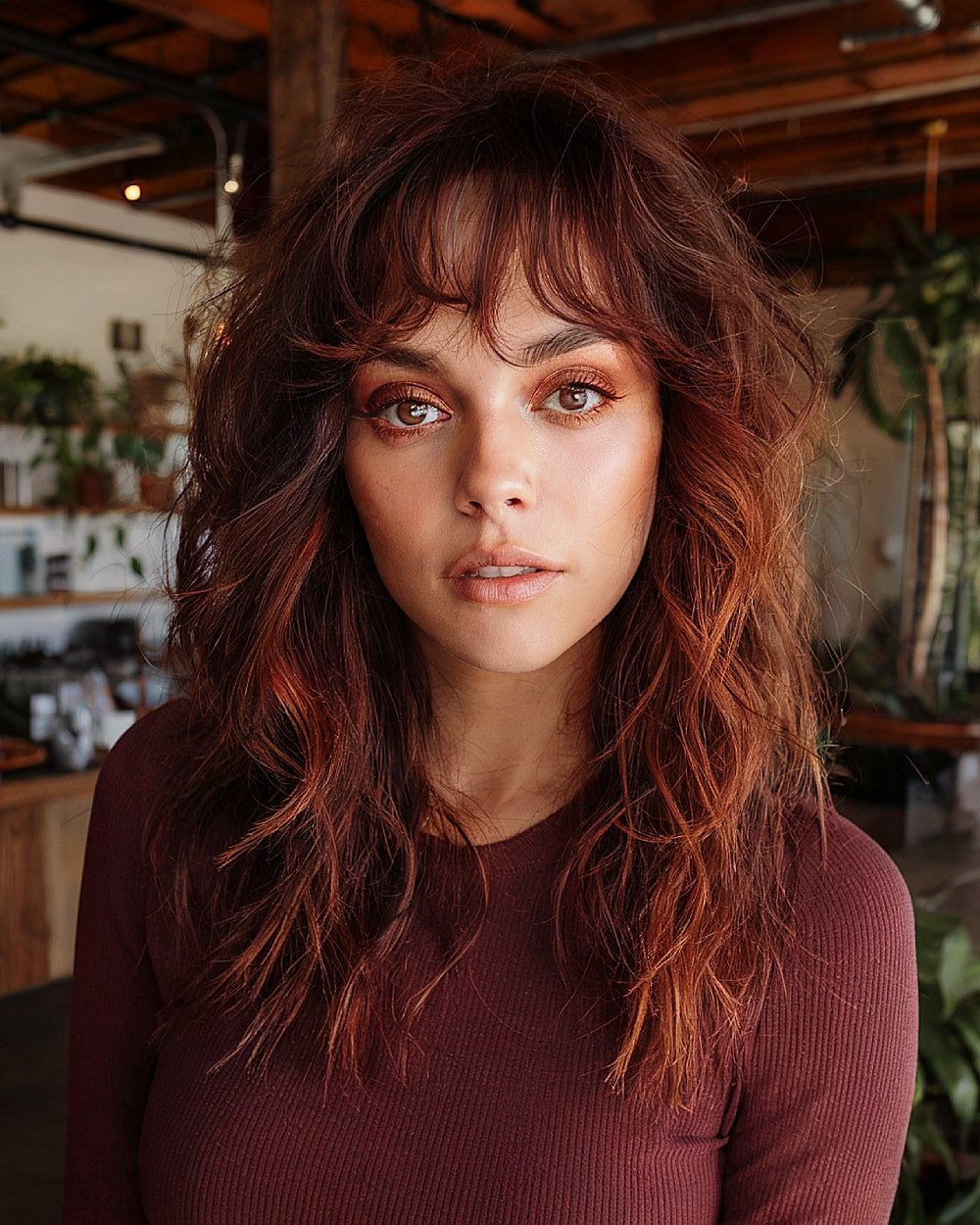 20+ Flattering Wispy Bangs for Big Foreheads to Try in 2025