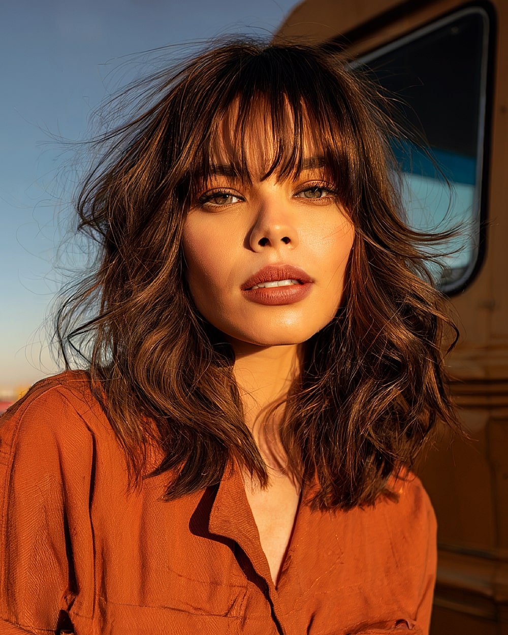 20+ Flattering Wispy Bangs for Big Foreheads to Try in 2025