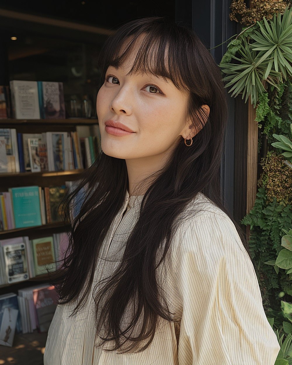 20+ Flattering Wispy Bangs for Big Foreheads to Try in 2025