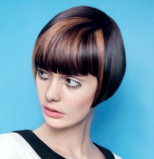 Short Hairstyles with Blunt Bangs