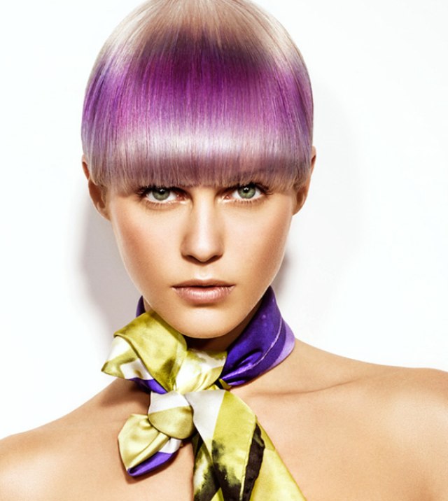 Short Hairstyles with Blunt Bangs