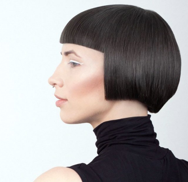 Short Hairstyles with Blunt Bangs