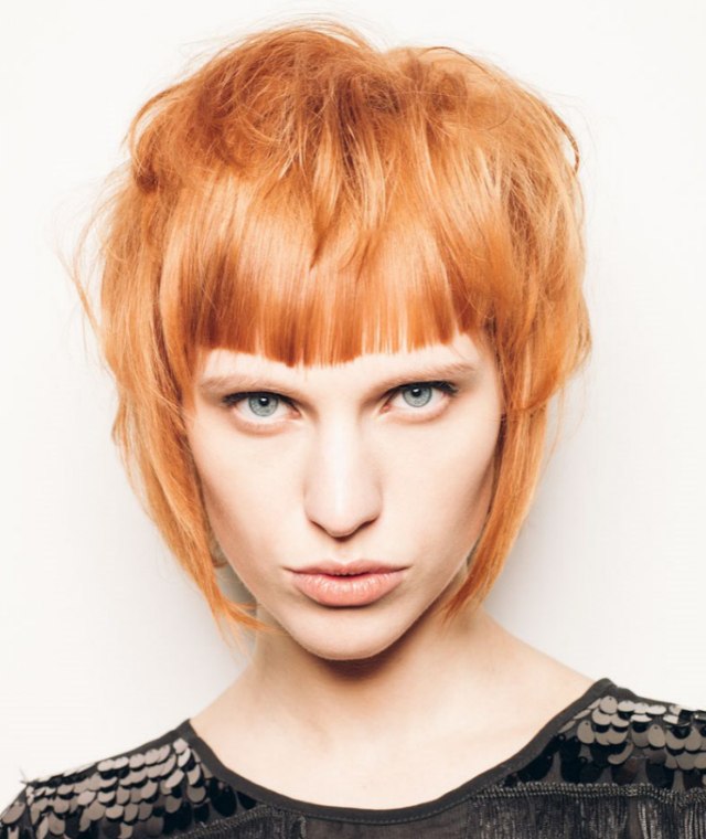 Short Hairstyles with Blunt Bangs
