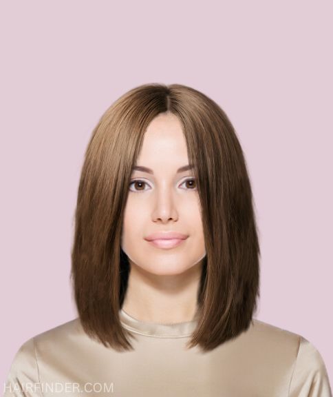 Sleek, Shoulder-Length Hair