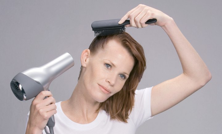 Hairstyle with an Outward Flick