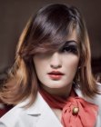 The Newest Semi-long  Hair Styles (11)