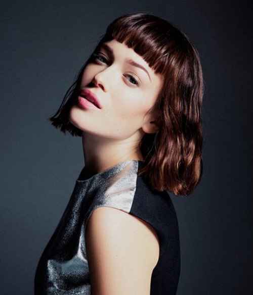 Hairstyles with Short Bangs