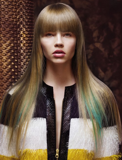 Long Hairstyles with Bangs