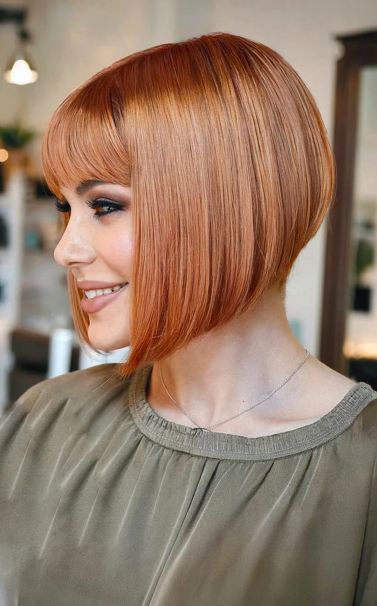26 Best A-Line Bob with Bangs for a Modish Look