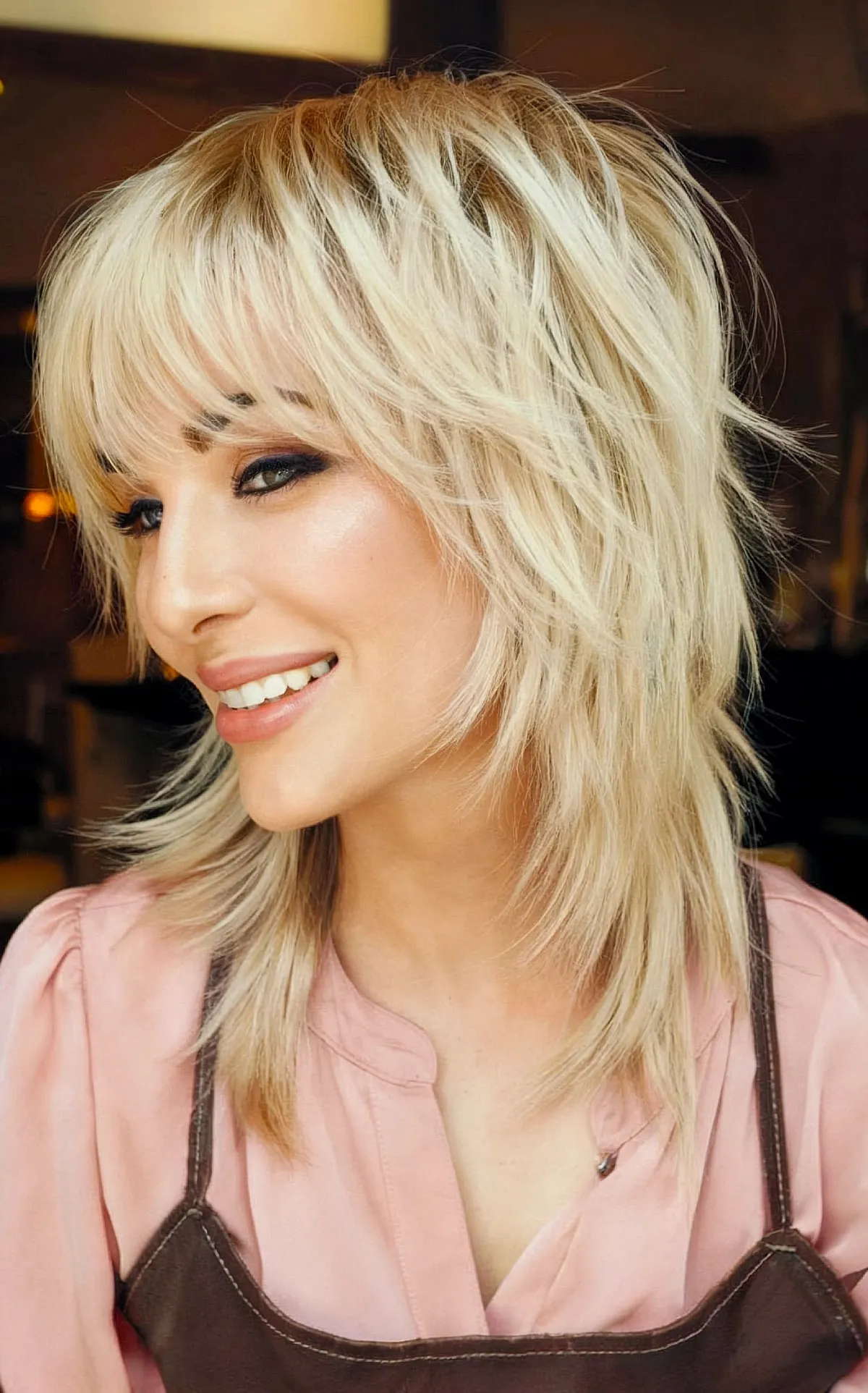 51 Low-Maintenance Shaggy Haircuts with Bangs for Busy & Trendy Women