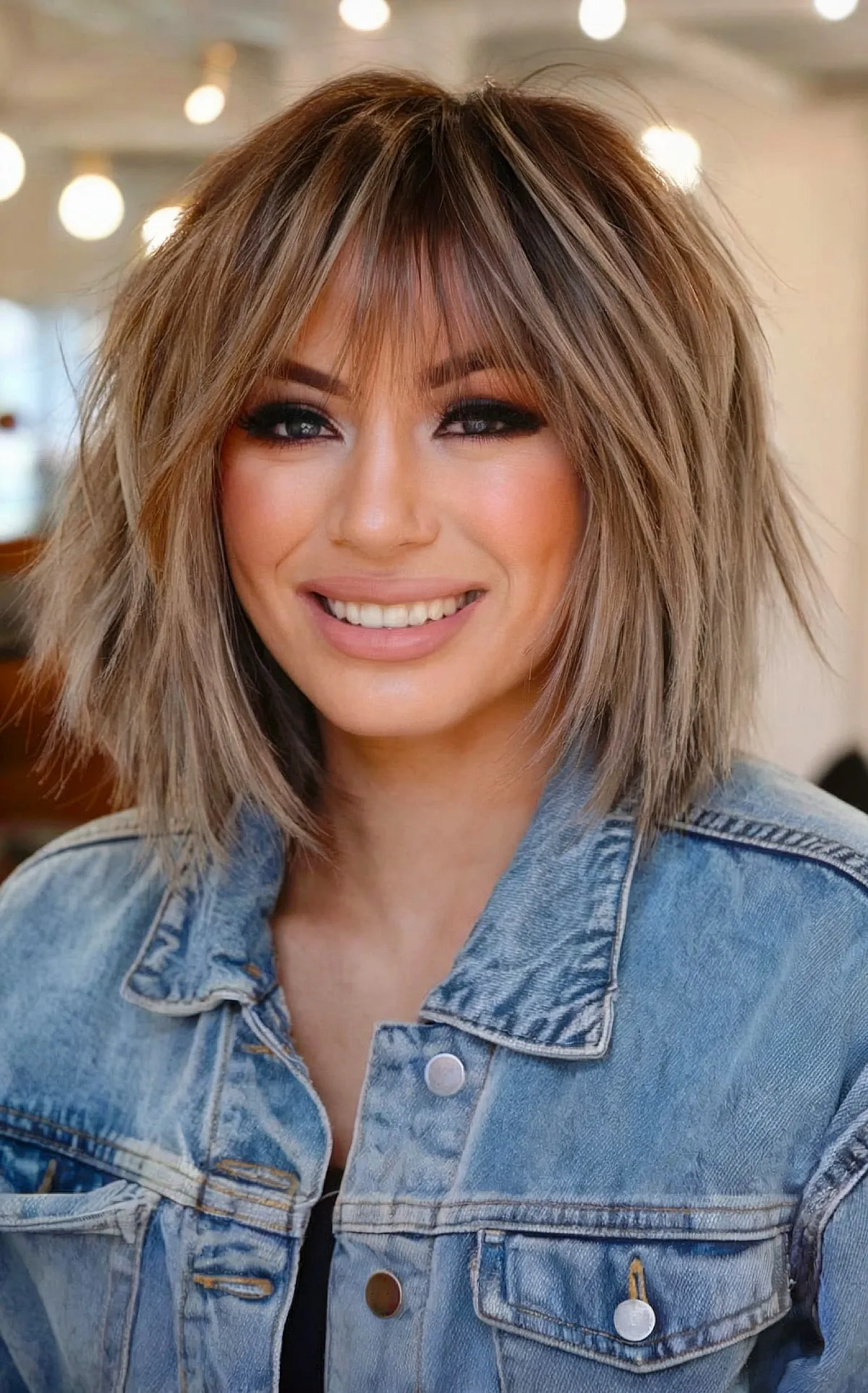 51 Low-Maintenance Shaggy Haircuts with Bangs for Busy & Trendy Women