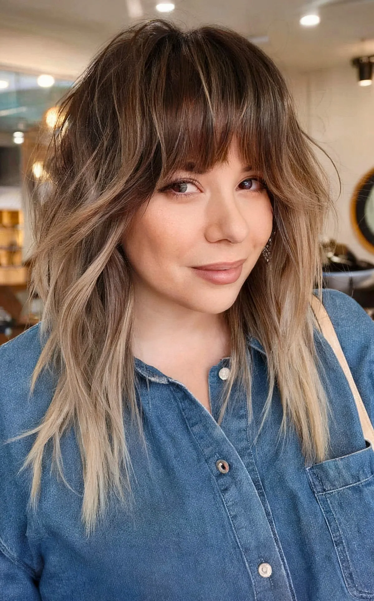 51 Low-Maintenance Shaggy Haircuts with Bangs for Busy & Trendy Women
